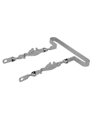 20 Lowrider Wing Twisted Bumper Front/Rear Chrome.